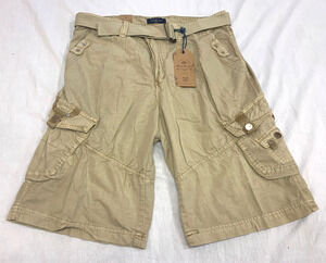 🍏🍏🍏 NWT ACROSS THE POND MENS COTTON CARGO SHORTS SIZE 32.